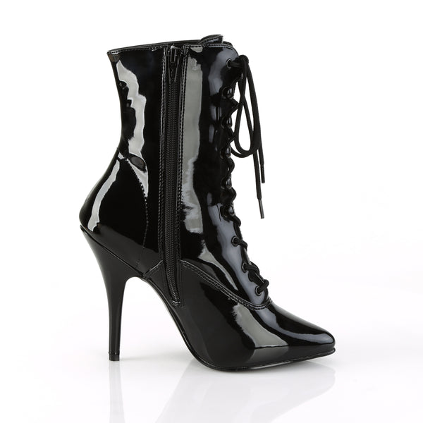 SEDUCE-1020 Stiefeletten Lack Schwarz von Pleaser – Ansicht 5