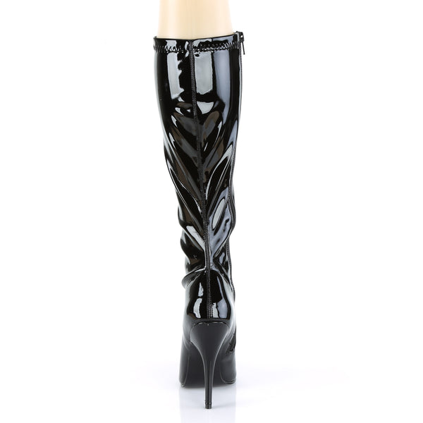 SEDUCE-2000 Stiefel Schwarz Lack von Pleaser – Ansicht 4
