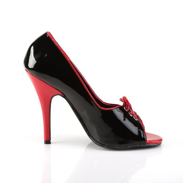 SEDUCE-216 Pumps Lack Schwarz/Rot von Pleaser – Ansicht 5