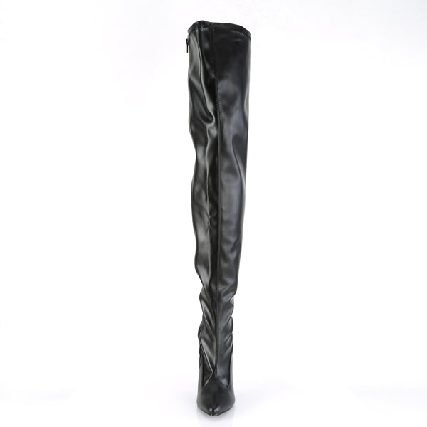 SEDUCE-3000 Overknee Stiefel Schwarz Matt von Pleaser – Ansicht 2