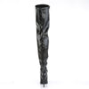 SEDUCE-3000 Overknee Stiefel Schwarz Matt von Pleaser – Ansicht 4