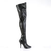 SEDUCE-3000 Overknee Stiefel Schwarz Matt von Pleaser – Ansicht 5