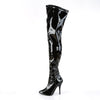 SEDUCE-3000 Overknee Stiefel Schwarz von Pleaser – Ansicht 3