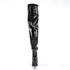 SEDUCE-3000 Overknee Stiefel Schwarz von Pleaser – Ansicht 4