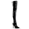 SEDUCE-3000 Overknee Stiefel Lack Schwarz | Pleaser SALE