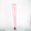 SEDUCE-3000 Overknee Stiefel Baby Pink von Pleaser – Ansicht 4