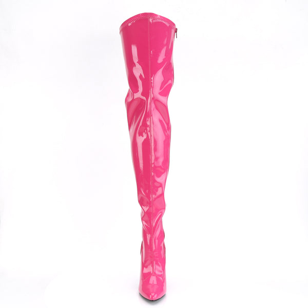 SEDUCE-3000 Overknee Stiefel Lack Pink von Pleaser – Ansicht 2