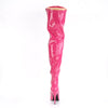 SEDUCE-3000 Overknee Stiefel Lack Pink von Pleaser – Ansicht 4