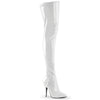 SEDUCE-3000 Overknee Stiefel Weiß Lack von Pleaser