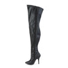 SEDUCE-3000WC Overknee Weitschaftstiefel Stiefel Schwarz Matt von Pleaser Pink Label – Ansicht 3