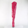 SEDUCE-3000WC Wide Calf/Weitere Wade - Overknee Stiefel - Weitschaft Pink Lack von Pleaser – Ansicht 2