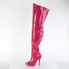 SEDUCE-3000WC Wide Calf/Weitere Wade - Overknee Stiefel - Weitschaft Pink Lack von Pleaser – Ansicht 3
