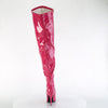 SEDUCE-3000WC Wide Calf/Weitere Wade - Overknee Stiefel - Weitschaft Pink Lack von Pleaser – Ansicht 4