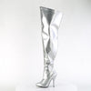 SEDUCE-3000WC Wide Calf/Weitere Wade - Overknee-Stiefel - Silber von Pleaser – Ansicht 3