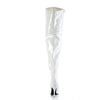 SEDUCE-3000WC Wide Calf/Weitere Wade - Overknee Stiefel - Weiß Lack von Pleaser – Ansicht 4