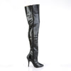SEDUCE-3010 Overknee Stiefel Schwarz Matt von Pleaser – Ansicht 5