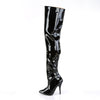 SEDUCE-3010 Overknee Stiefel Lack Schwarz von Pleaser – Ansicht 3
