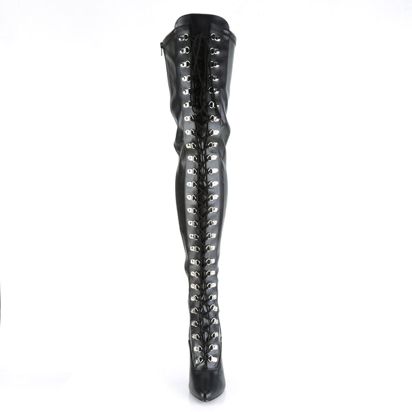 SEDUCE-3024 Overknee Stiefel schwarz von Pleaser – Ansicht 2