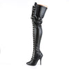 SEDUCE-3024 Overknee Stiefel schwarz von Pleaser – Ansicht 3
