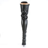 SEDUCE-3024 Overknee Stiefel schwarz von Pleaser – Ansicht 4