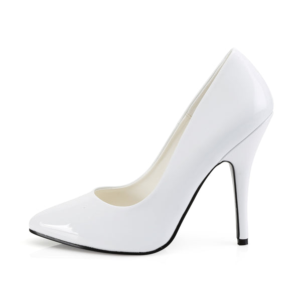 SEDUCE-420 Pumps Weiß Lack | Pleaser