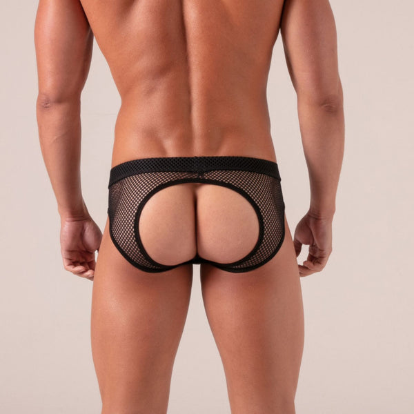 Seduction Ouvert-Slip Schwarz von Absolu Male – Ansicht 6