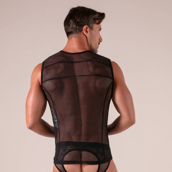 Seduction Tanktop Schwarz von Absolu Male – Ansicht 7