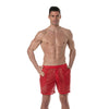 Herren Long Shorts Rot - Transparenter Look mit Mesh & Komfort | TOF Paris