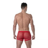 Herren Mini Shorts Rot - Atmungsaktive Mesh Shorts mit Retro-Style | TOF Paris