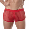 Herren Mini Shorts Rot - Atmungsaktive Mesh Shorts mit Retro-Style | TOF Paris