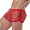 Herren Mini Shorts Rot - Atmungsaktive Mesh Shorts mit Retro-Style | TOF Paris