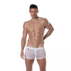 Herren Mini Shorts Weiß - Atmungsaktive Mesh Shorts mit Retro-Style | TOF Paris