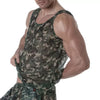 Herren Tank Top Camouflage Mesh - Atmungsaktiv & Stylisch | TOF Paris
