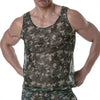 Herren Tank Top Camouflage Mesh - Atmungsaktiv & Stylisch | TOF Paris