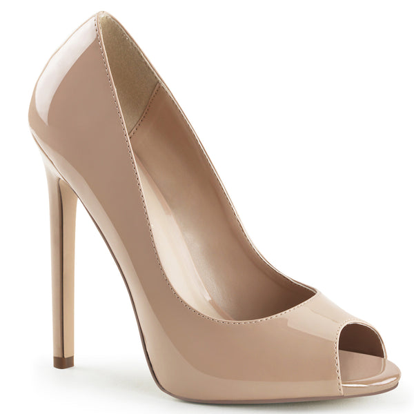SEXY-42 Pumps Peeptoes Lack Nude von Pleaser