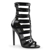 SEXY-52 Sandaletten Schwarz Lack von Pleaser