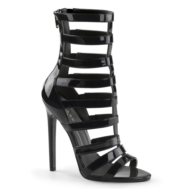 SEXY-52 Sandaletten Schwarz Lack von Pleaser