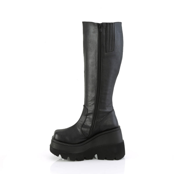 SHAKER-100WC Plateau Stiefel - Schwarz Matt von DemoniaCult – Ansicht 3