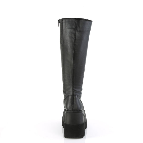 SHAKER-100WC Plateau Stiefel - Schwarz Matt von DemoniaCult – Ansicht 4