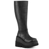 SHAKER-100WC Plateau Stiefel - Schwarz Matt von DemoniaCult