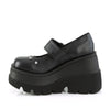 SHAKER-23 Plateau Schuhe- Schwarz Matt von DemoniaCult – Ansicht 3