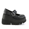 SHAKER-23 Plateau Schuhe- Schwarz Matt von DemoniaCult – Ansicht 5