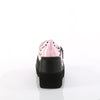 SHAKER-27 Plateau Schuhe mit Riemchen - Rosa Lack von DemoniaCult – Ansicht 4