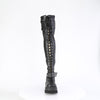 SHAKER-325 Plateau Overknee Stiefel Schwarz EUR 37 | DemoniaCult SALE