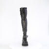 SHAKER-325 Plateau Overknee Stiefel Schwarz von DemoniaCult – Ansicht 2