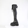 SHAKER-325 Plateau Overknee Stiefel Schwarz EUR 37 | DemoniaCult SALE