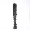 SHAKER-420 Plateau Overknee Stiefel Schwarz Matt von DemoniaCult – Ansicht 2