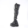 SHAKER-420 Plateau Overknee Stiefel Schwarz Matt von DemoniaCult – Ansicht 3