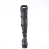 SHAKER-420 Plateau Overknee Stiefel Schwarz Matt von DemoniaCult – Ansicht 4
