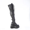 SHAKER-420 Plateau Overknee Stiefel Schwarz Matt von DemoniaCult – Ansicht 5